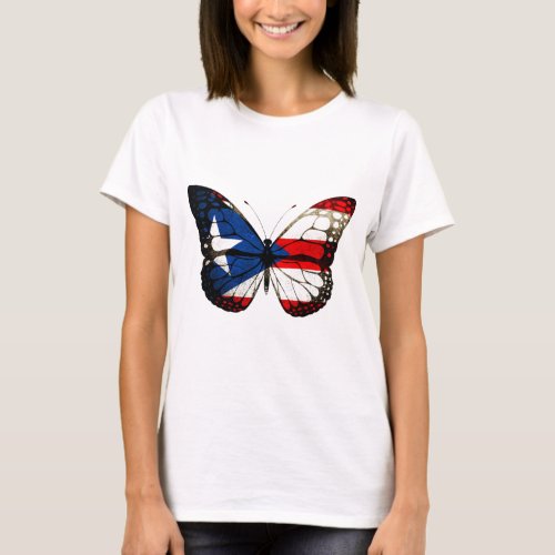 Puerto Rico Butterfly T_Shirt