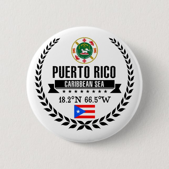 Puerto Rico Button (Front)