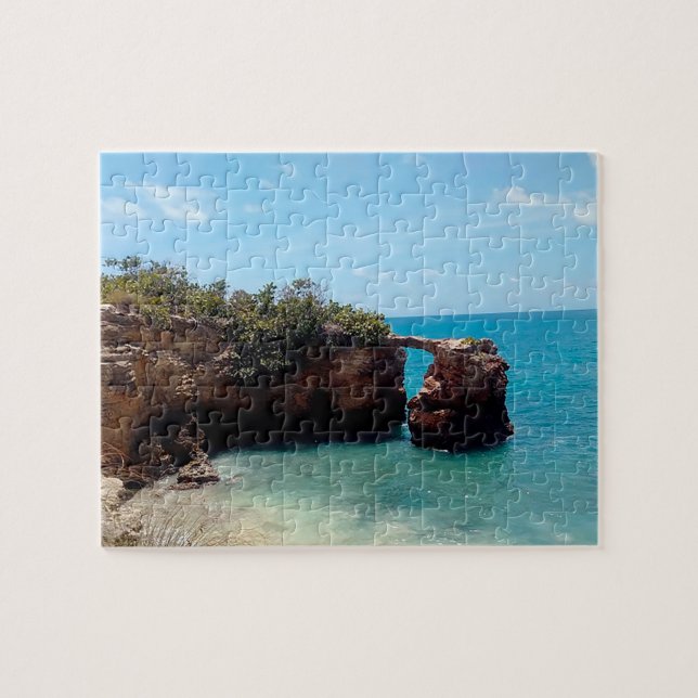 Puerto Rico, Cabo Rojo, Puente de Piedra Jigsaw Puzzle (Horizontal)