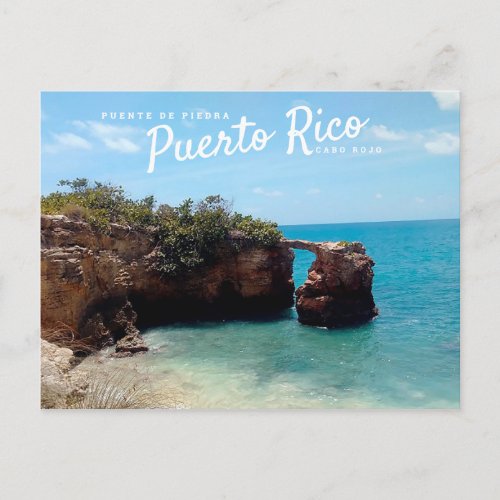 Puerto Rico Cabo Rojo Puente de Piedra Postcard