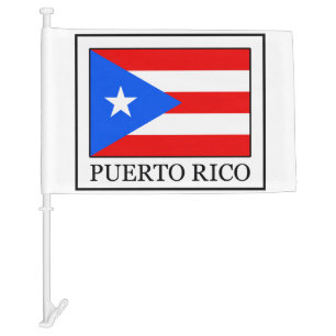 Puerto Rico Car Flag