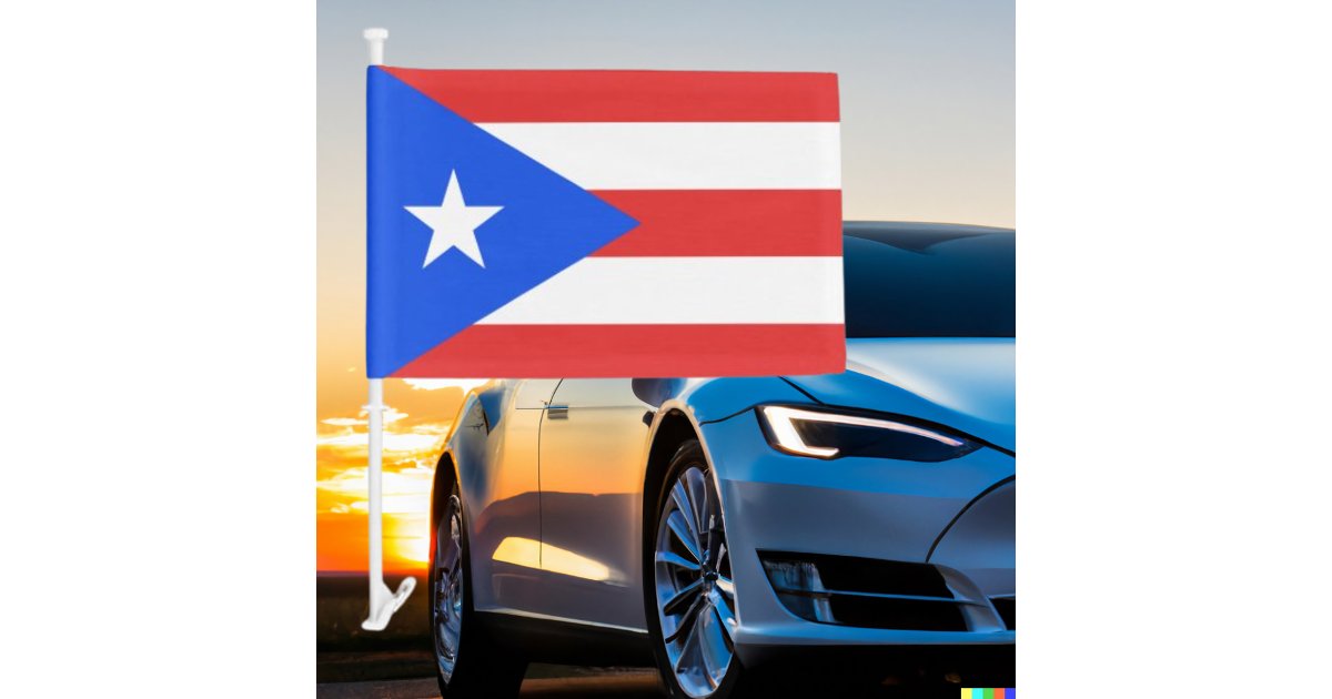 Puerto Rico Car Flag | Zazzle