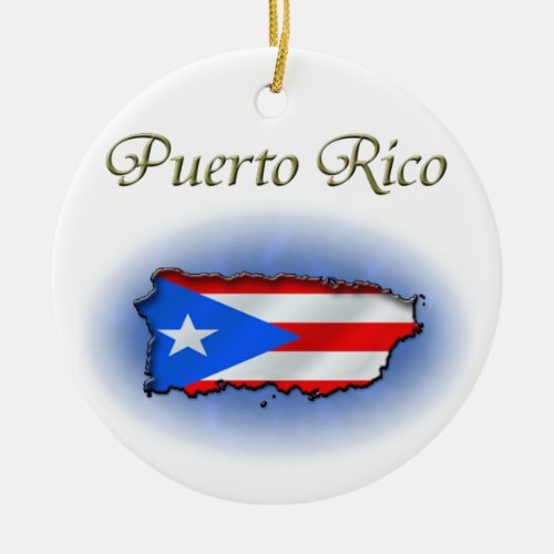 Puerto Rico Ceramic Ornament