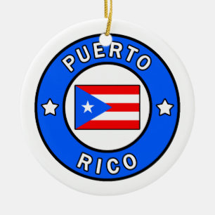 Puerto Rico Ceramic Ornament