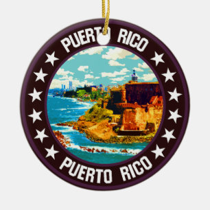 Puerto Rico                                        Ceramic Ornament