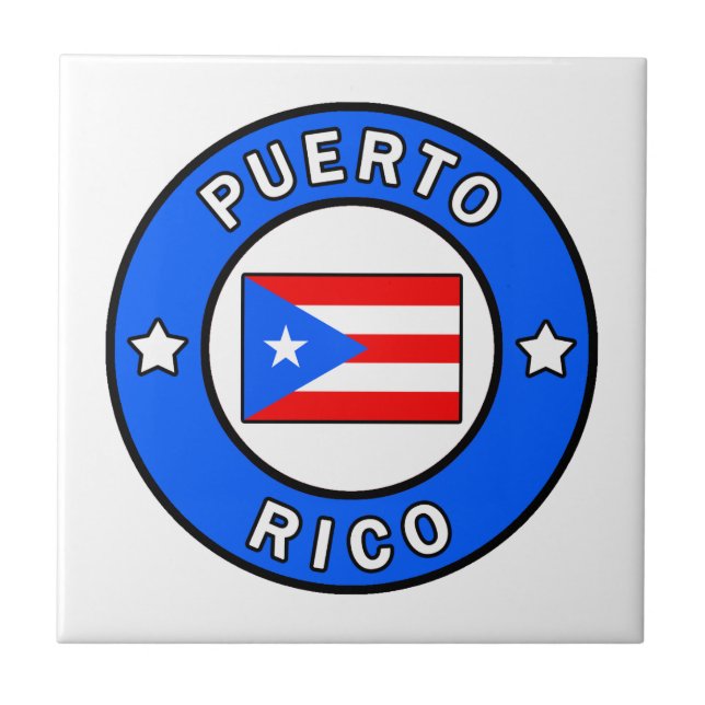 Puerto Rico Ceramic Tile (Front)