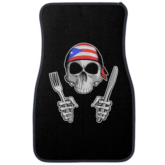Puerto Rico Chef 4 Car Floor Mat (Front)