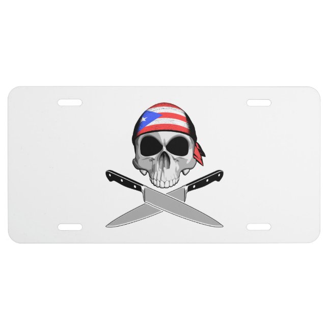 Puerto Rico Chef License Plate (Front)