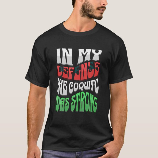 Puerto Rico Christmas Coquito Eggnog Boricua Phras T-Shirt (Front)
