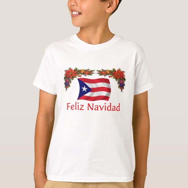Puerto Rico Christmas T-Shirt (Front)