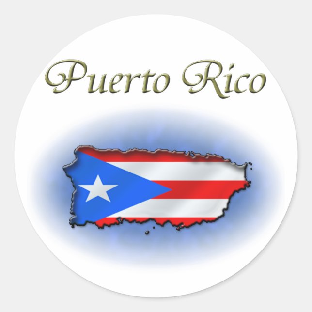 Puerto Rico Classic Round Sticker (Front)