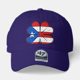 Puerto Rico Clover Flag Vintage Engraving Vector D 47 Brand Hat