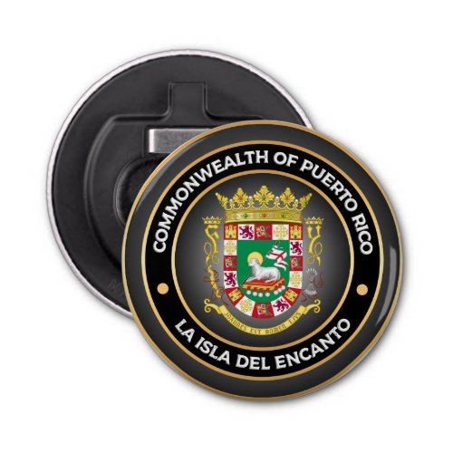 Puerto Rico Coat of Arms Bottle Opener