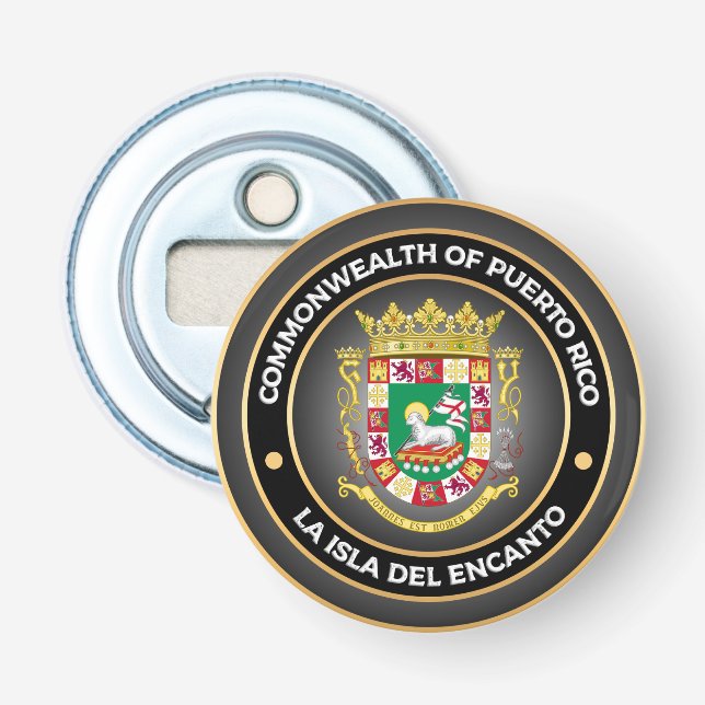 Puerto Rico Coat of Arms Bottle Opener (Front)