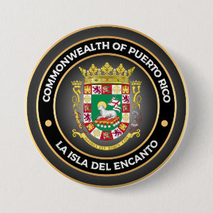 Puerto Rico Coat of Arms Button