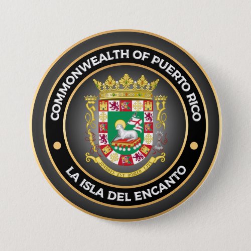 Puerto Rico Coat of Arms Button