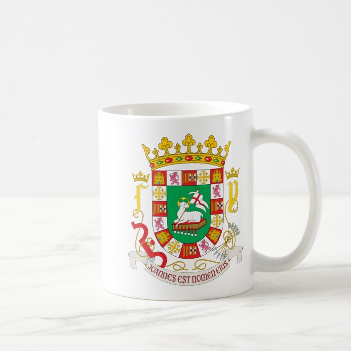 Puerto Rico Coat of Arms detail Coffee Mug
