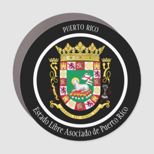 Puerto Rico Coat of Arms Patriotic Car Magnet