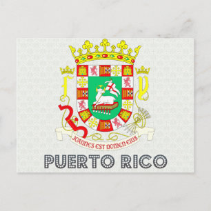 Puerto Rico Coat of Arms Postcard