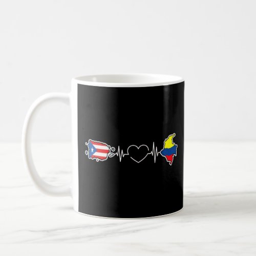 Puerto Rico Colombia Flag Puerto Rican Colombian H Coffee Mug