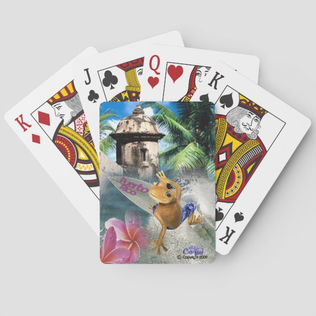Puerto Rico Coqui deck playing cards (Back)