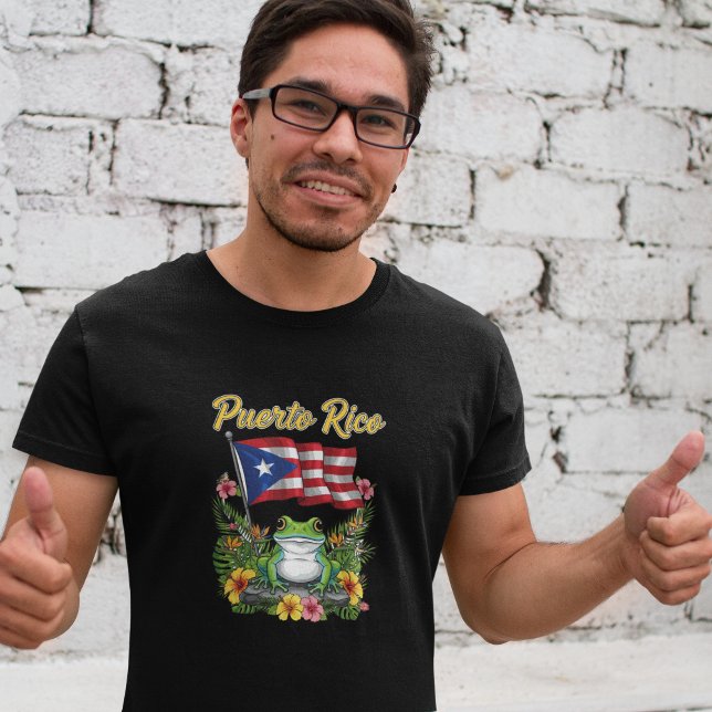 Puerto Rico Coquí Frog Boricua Pride T-Shirt (Puerto Rico Coquí Frog Boricua Pride T-Shirt)