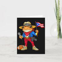 Puerto rico coqui frog street music football