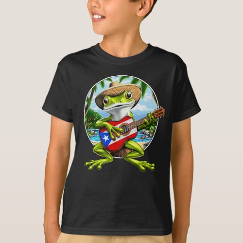 Puerto Rico Coqui Frog T_Shirt