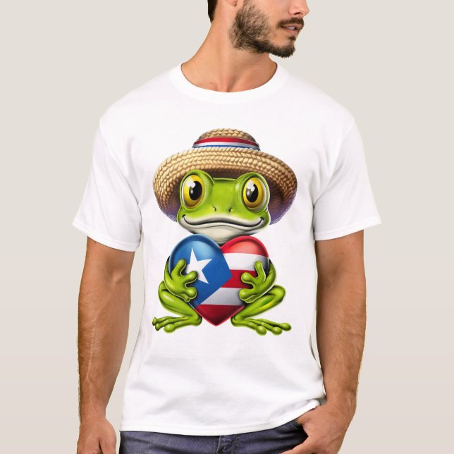 Puerto Rico Coqui Frog T-Shirt (Front)