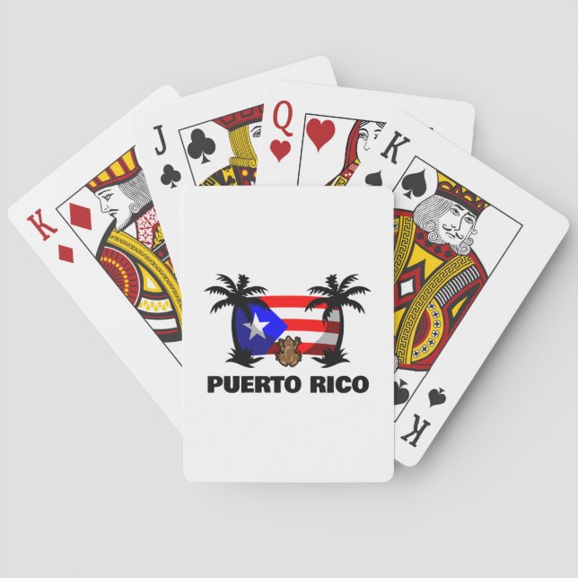 Puerto Rico Coqui Frog Travel Poker Cards (Back)
