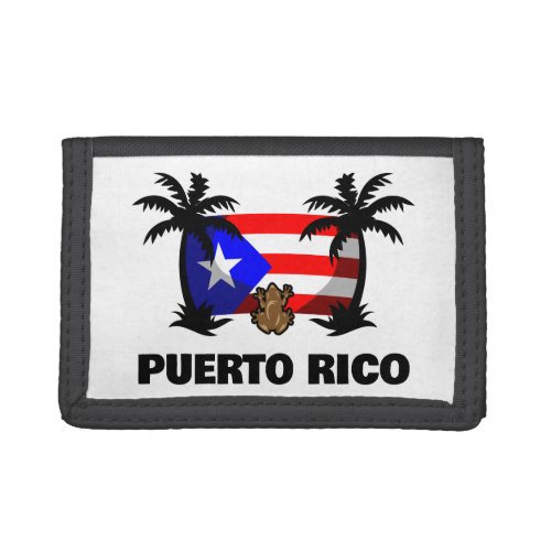 Puerto Rico Coqui Frog Travel Trifold Wallet