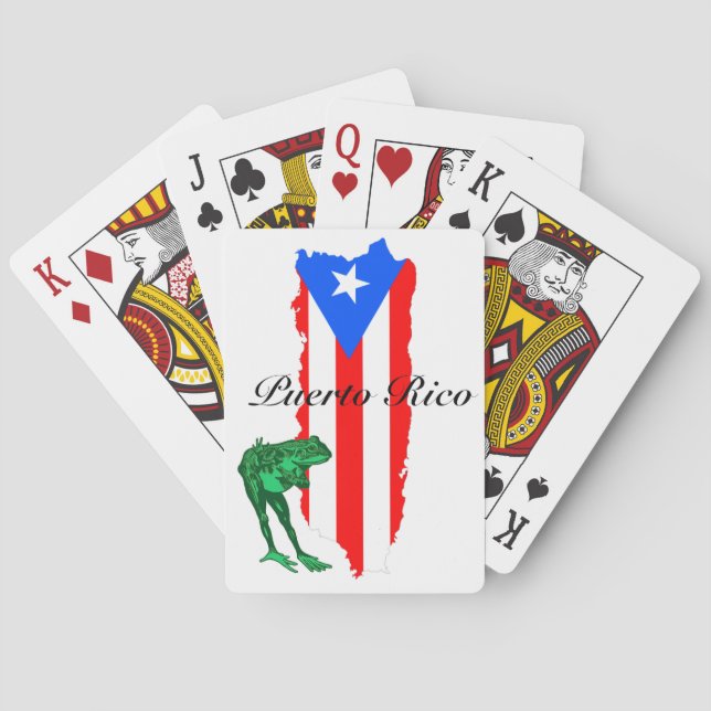 Puerto Rico Coqui Island Frog Poker Cards (Back)