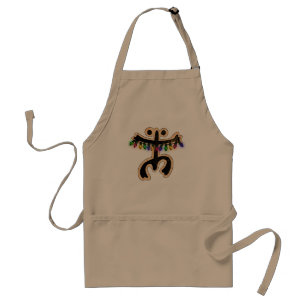 Puerto Rico Coqui Xmas Lights I Navidad Boricua Adult Apron
