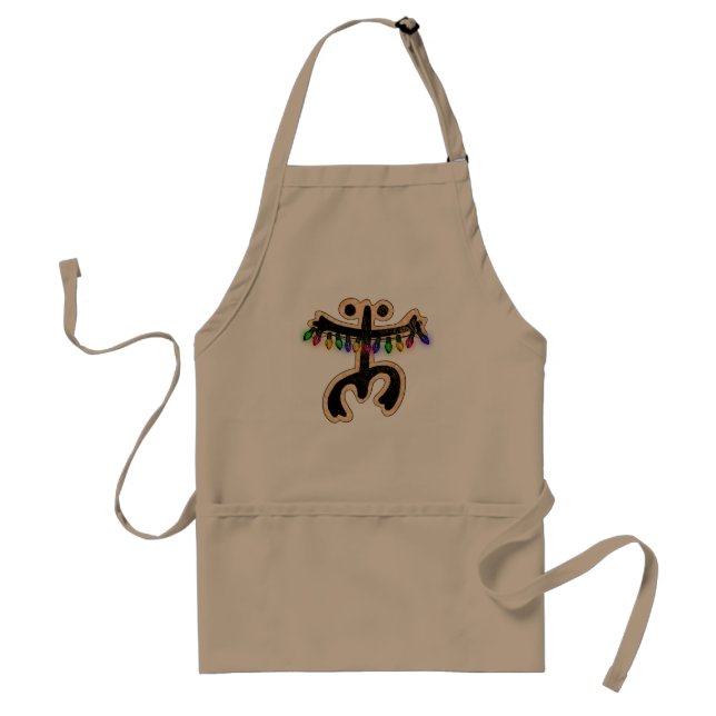 Puerto Rico Coqui Xmas Lights I Navidad Boricua Adult Apron (Front)