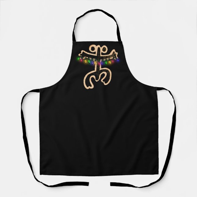Puerto Rico Coqui Xmas Lights I Navidad Boricua  Apron (Front)