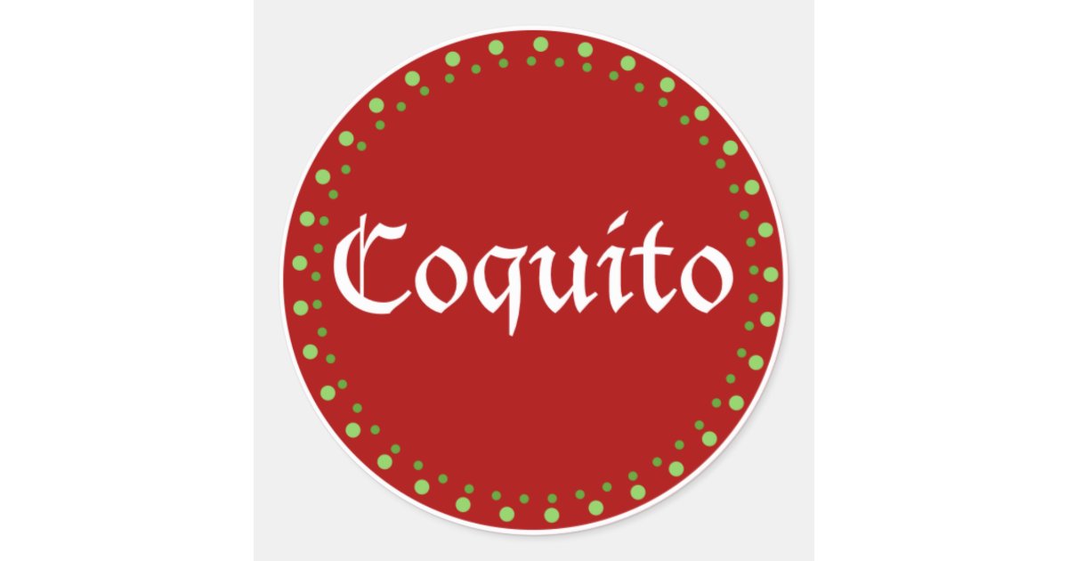 Puerto Rico: Coquito Classic Round Sticker | Zazzle.com