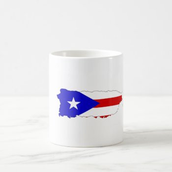 Puerto Rico Country Flag Map Coffee Mug by tony4urban at Zazzle