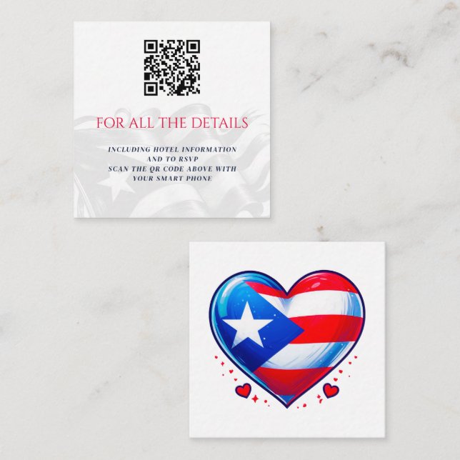 Puerto Rico Couple Enclosure Card (Front/Back)