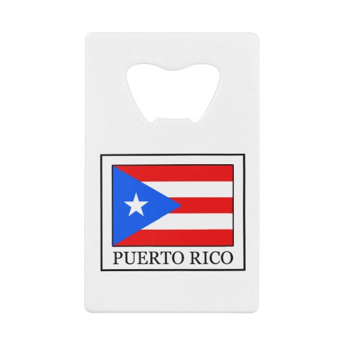 Puerto Rico Credit Card Bottle Opener
