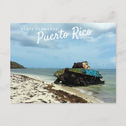 Puerto Rico Culebra Playa Flamenco Postcard