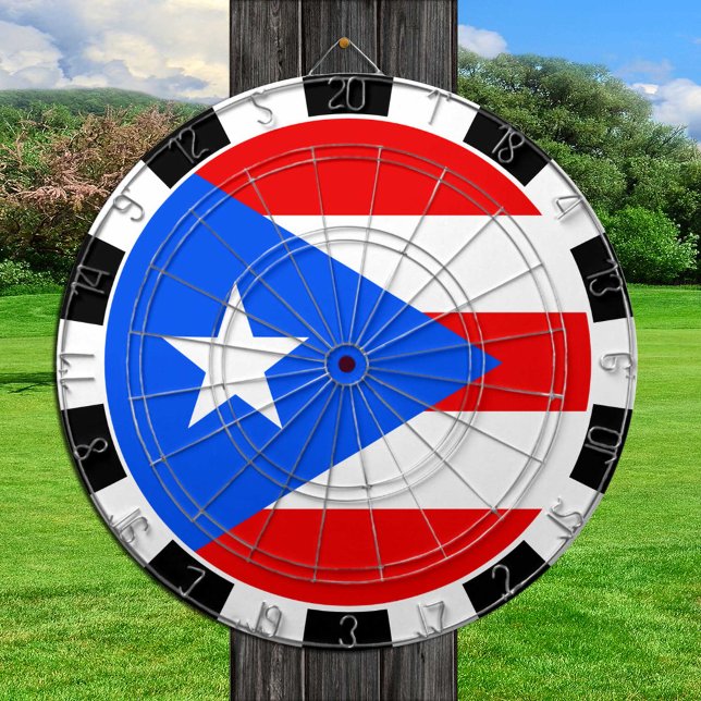 Puerto Rico Dartboard, game, Puerto Rican Flag Dart Board (Creator Uploaded)