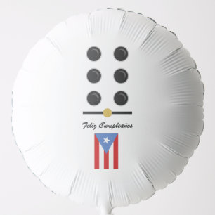 Puerto Rico Domino Happy Birthday Balloon