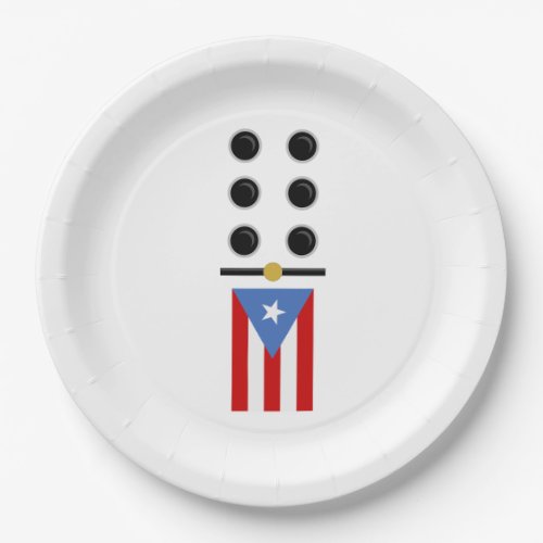 Puerto Rico Domino Paper Plates
