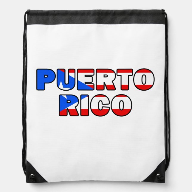 Puerto Rico Drawstring Bag (Front)