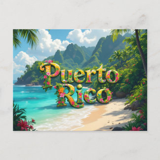 Puerto rico dreaming postcard