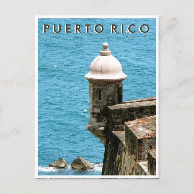 Puerto Rico: El Morro Ocean View Postcard (Front)