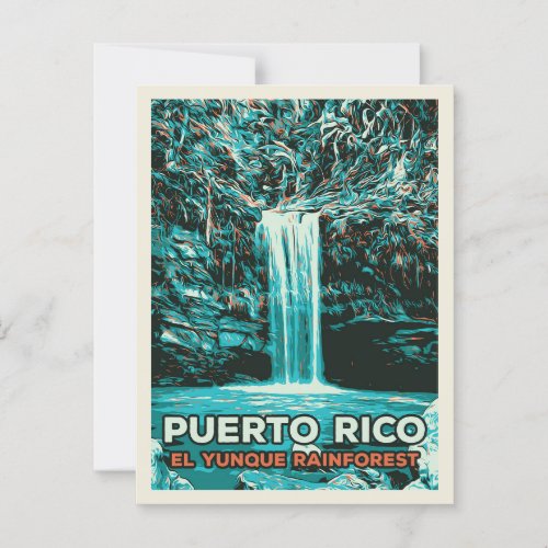 Puerto Rico El Yunque National Park Postcard