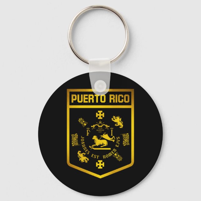 Puerto Rico Emblem Keychain (Front)