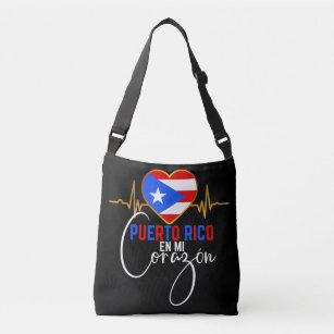 Puerto Rico en mi Corazon Puerto Rican Pride  Crossbody Bag