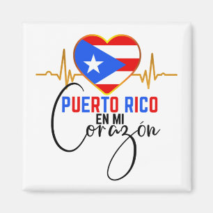 Puerto Rico en mi Corazon Puerto Rican Pride  Magnet